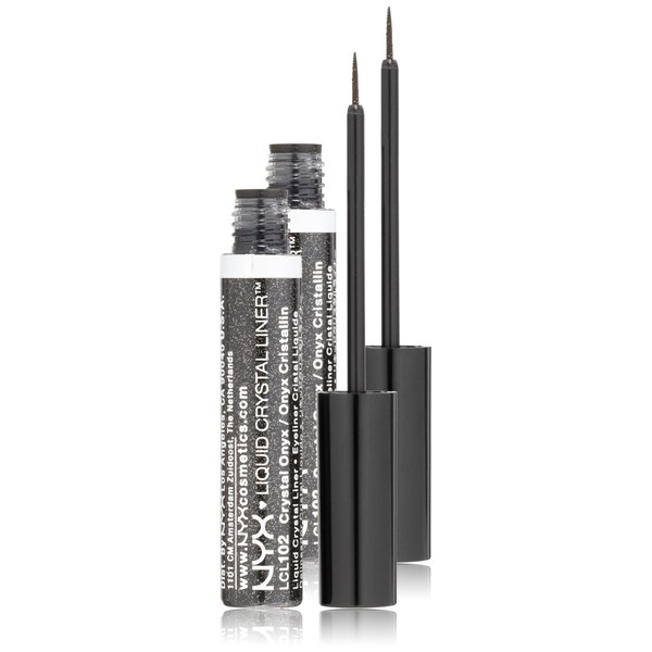 NYX Professional Makeup Liquid Crystal Liner, Crystal ONYX Professional Makeup, 0.17 Ounce (Pack of 2)
