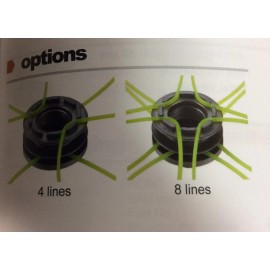 Tecomec Universal Mount Fixed-Line Trimmer Head for Efco Stihl Husqvarna Echo