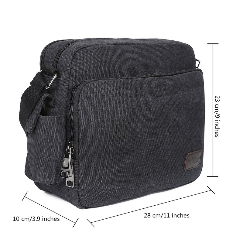 EGOGO Men's Canvas Messenger Bag Sling Shoulder Pack Daypack Cross
