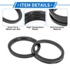 VekAuto 93.1mm to 78.1mm Car Wheel Hub Centric Rings Black