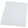 Pacon Filler Paper, White, 3-Hole Punched, 1/4" Grid Ruled 8"