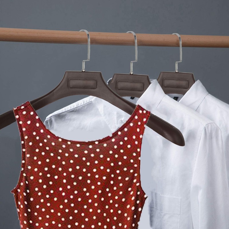 Plastic Extra Wide Suit Hangers, Pack of 20, Width: 17.7",Notched