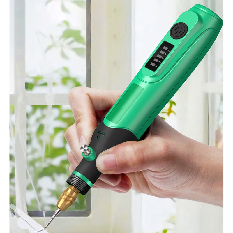 Electric Grinding Pen Rechargeable Cordless Grinder 5 Gears Speed Regulation