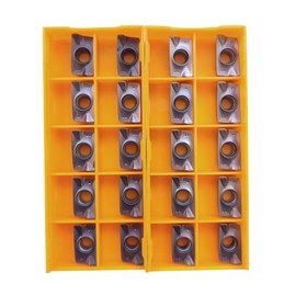 20 pcs of CNC milling Inserts APMT1604 Carbide Inserts HRC65 for Processing Steel Parts and High Hardness Steel （APMT1604PDER-DL-CR9011）