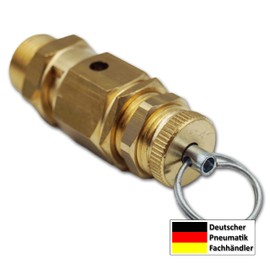 Adjustable Safety Valve 3/8 Inch 0-12 Bar (Not Component Tested) Compressed Air Relief Valve