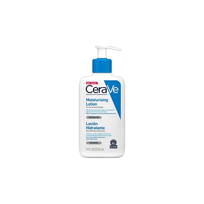 Cerave Loción Hidratante Rostro Cuerpo Piel Seca Ácido Hialurónico 236ml