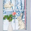Stickerscape Easter Window Stickers (Bunnies - Option 1) | Easter