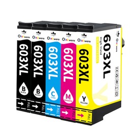 OINKWERE 603XL Printer Cartridge Compatible with Epson 603 XL Cartridges Multipack for Expression Home XP-3100 XP-3105 XP-2100 XP-4100 XP-2105 XP-4100 Workforce WF-2830 WF-2810 WF-2850 WF-2835 (Pack