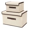 2 Cajas De Almacenamiento De Ropa Con Tapa Plegables 2pack