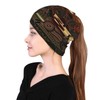 African Tribal Art Multifunction Beanie Hats for Women Men Slouchy