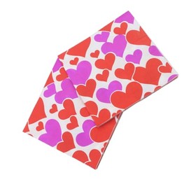 ABOOFAN 40 Piezas Servilletas De Papel De Corazón Decoración De Mesa De Comedor Decoraciones De Boda Para Ceremonia Servilletas Desechables Novia En Forma De Corazon