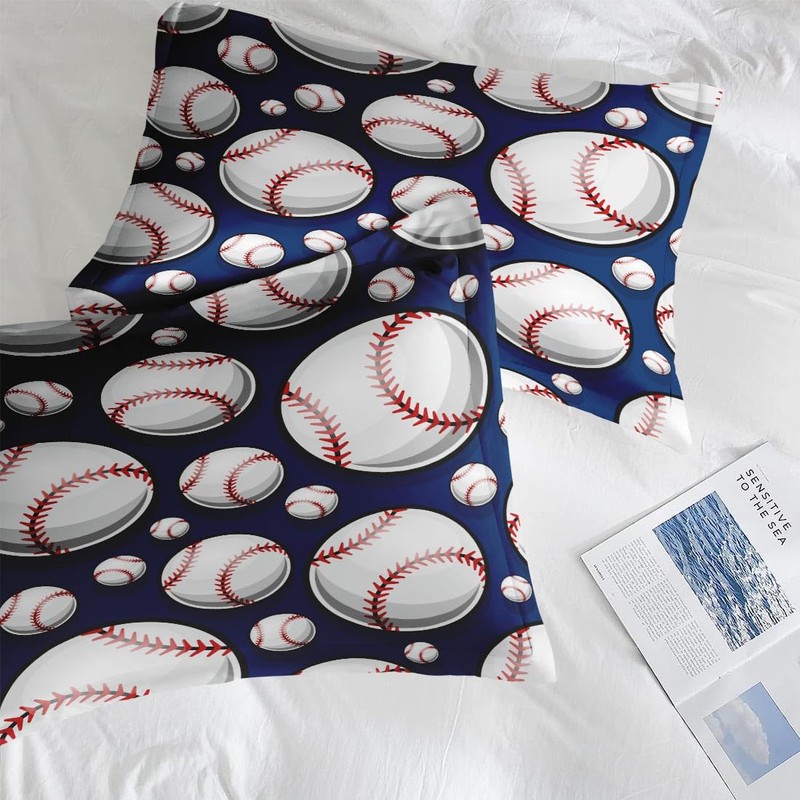 Ssddyes Queen Size Comforter Set, Cool American Baseball Softball Theme,