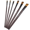 Bezavea 6 Piece Professional Nylon Paint Brush Set for Oil,