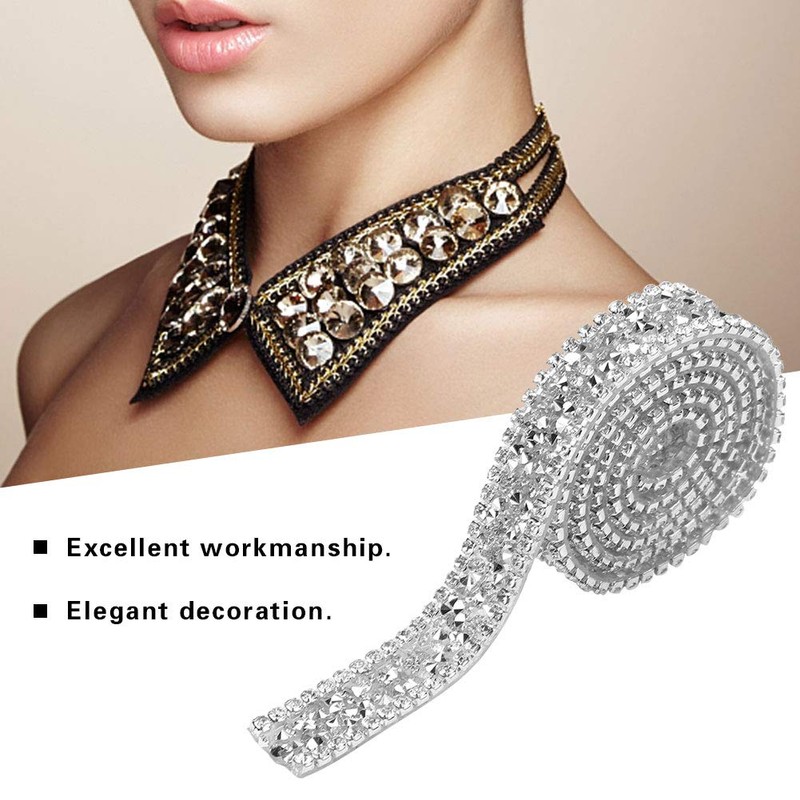 Diamond Ribbon, Rhinestone Acrílico Diamond Ribbon Sparkle para Accesorios de