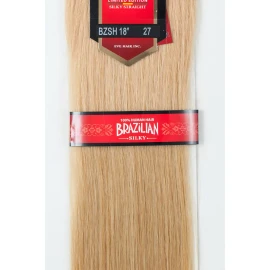 Extension De Cabello Eve Brazilian 18 PLG 100% Natural-rubio Color #27 Rubio Dorado