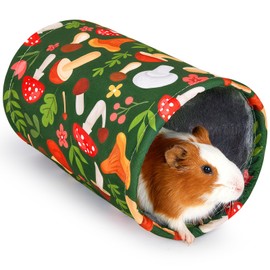 Hedgeink Guinea Pig Tunnel Canvas Rabbit Tube and Tunnels Washable Rat Hides Portable Hamster Hideout Soft Ferret Hideaway for Playing Resting Guinea Pig Accessories for Bunny Hedgehogs