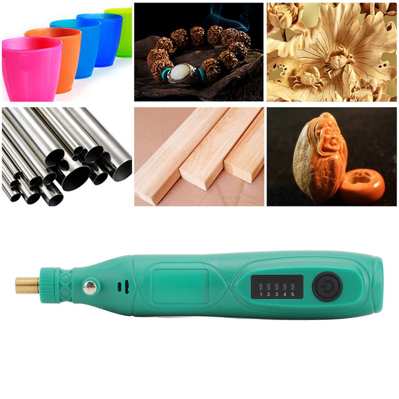 3.7V Cordless Rotary Tool Kit Variable Speed Mini Electric Grinder