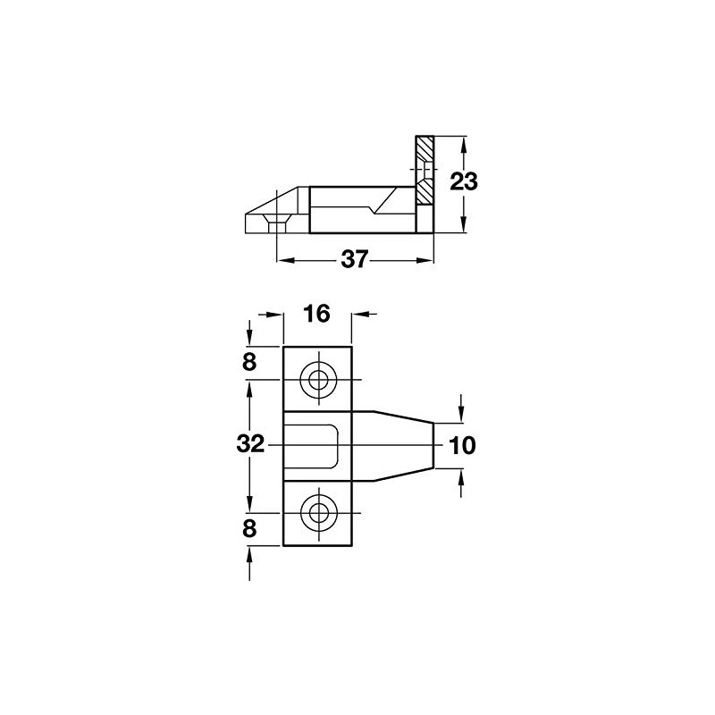 Keku Push in Plinth Fasteners Fittings Press Fit Panel Clips