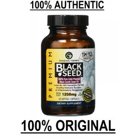 Softgels Premium Black Seed Oil 1250mg 60 Count Amazing Herbs ORIGINAL from USA