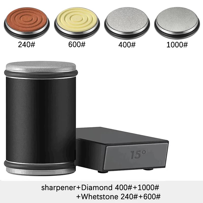 Rolling Knife Sharpener Kit for Kitchen Knives – Double-Sided Edge