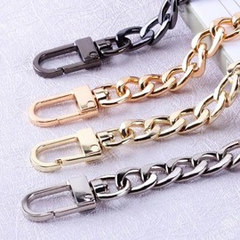 Crossbody Handbag Chain Strap 60-120cm Gold/100CM 2ea