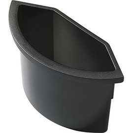helit H6107295 Waste Bin Insert for Hanging, 2 Litre, Black