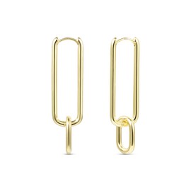 ALEXCRAFT Earrings Silver 925 Hanging Square Hoop Earrings with Pendant for Women Gift for Women Girlfriend Mum Girls