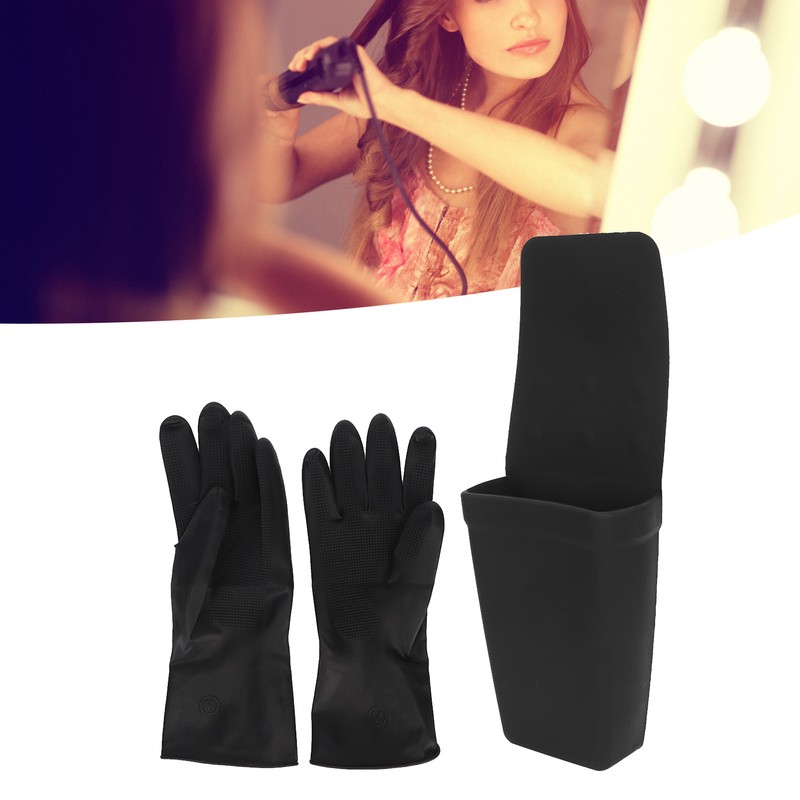 Heat Resistant Silicone Pouch Curling Iron Storage Hanging Holder Hair