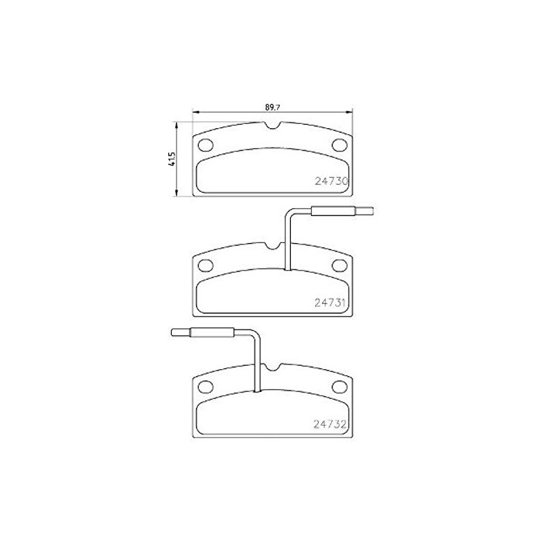 Brembo P 62 001 Brake Pad Set, Disc Brake