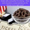 Cosmos Candy Dark Chocolate Covered Mini Pretzels, Resealable Bag (1