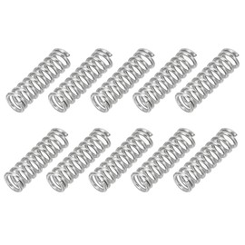 PATIKIL 10pcs 304 Stainless Steel Mechanical Extension Spring Spring 0.5mm Wire Dia x 3mm Outside Diameter x 10mm Length Spring Assortment Kit for Shop and Home Repair