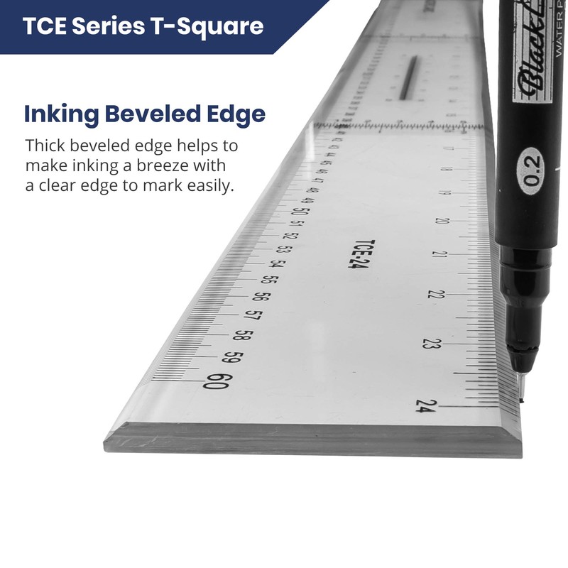 2 Pack - Pacific Arc 36 Inch T Square, Traditional