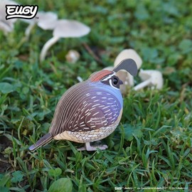 EUGY 650129 Wachtel, 3D Tier-Puzzle für Kinder und Erwachsene zum Zusammenbauen, DIY Tierfigur, Bastelset ab 6 Jahren