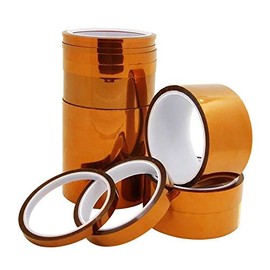 SENRISE High Temperature Tape, 5PCS Heat Resistant High Temperature Kapton Polyimide Tape For 3D Printing Applications, Electrical Insulation (25MM×33M)