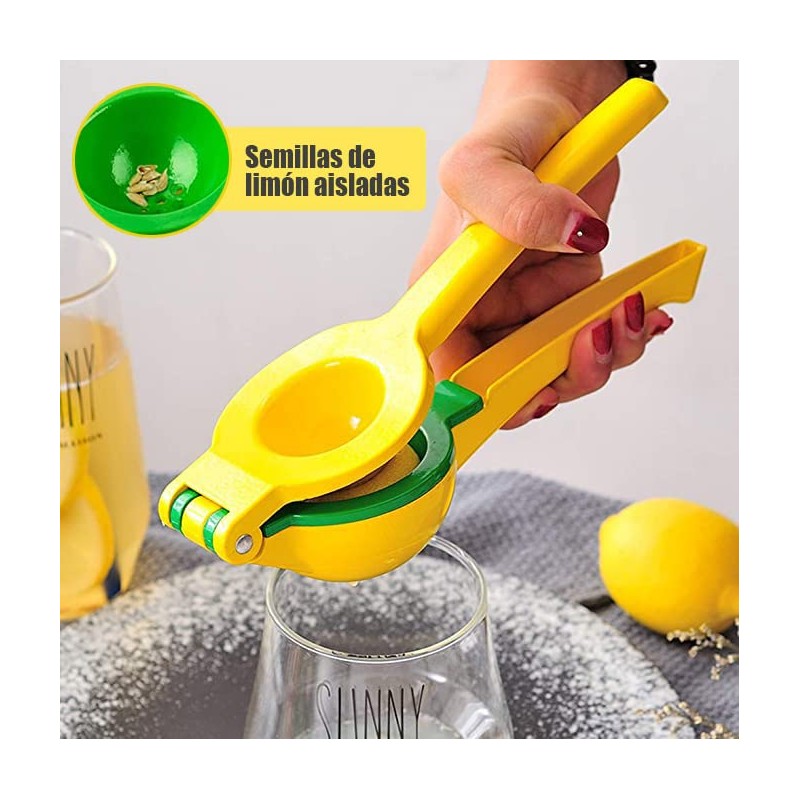 Exprimidor de Limones, 2 en 1 Manual Lemon Squeezer, Exprimidor