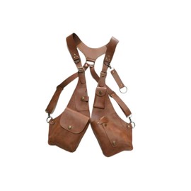 ylfacai Men Anti Underarm Shoulder Bag Adjustable PU Leather Strap Wallet Bag Outdoor Phone Bag Anti-Theft Hidden Underarm Strap (Light Brown)