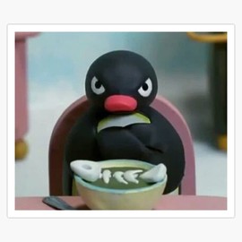 Pingu The Penguin Angry - Noot Noot Bumper Sticker Window Vinyl Decal 5"