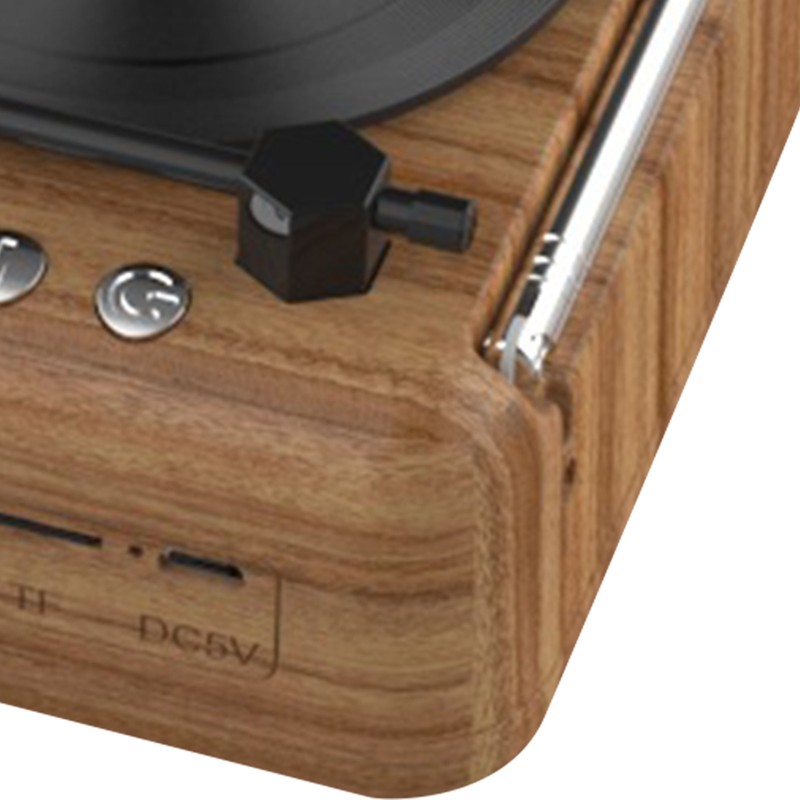 Vinyl Record Bluetooth Speaker Innovative Mini FM Radio HiFi Stereo