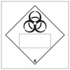 V Safety Bio Hazard 6 UN Substance Numbering Hazard Label-250x250mm-Magnetic