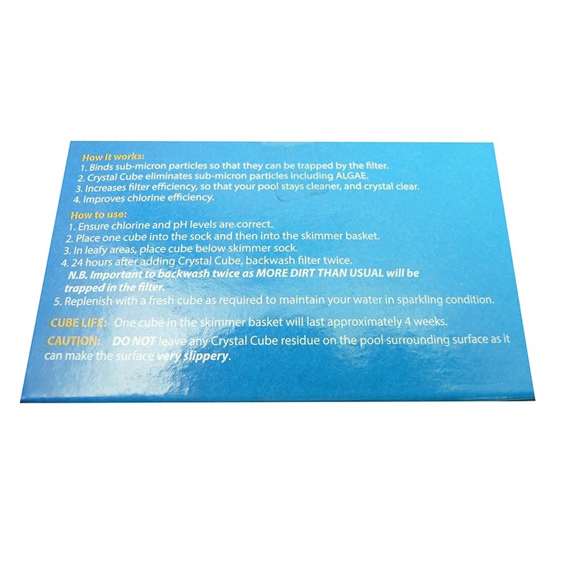Pool Water Clarifier Floc Cubes x 2 With Phosphate Remover