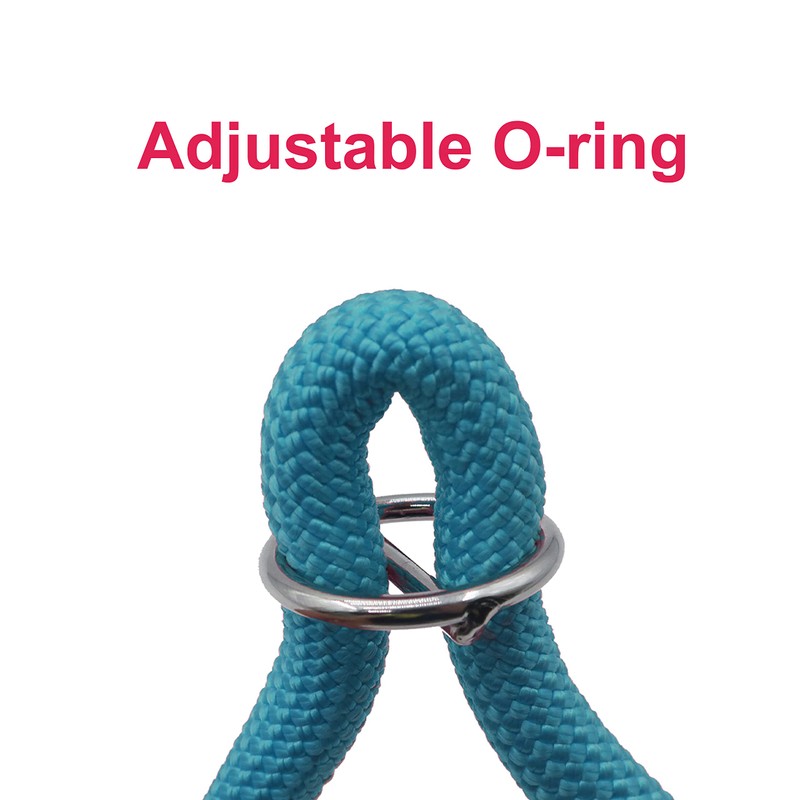 Aiminto Braided Round Martingale Dog Collar, Training Collar with Slidable