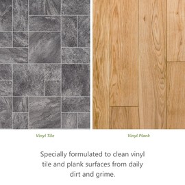 MORE Luxury Vinyl Floor Cleaner for Vinyl Plank Flooring - Ready to Use, Daily Cleaning Formula for Tile, Vinyl Surfaces [Gallon / 128oz]