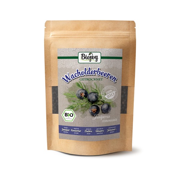 Biojoy Juniperus Communis Organic Juniper Berries (100 g), Dried and