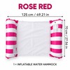 Inflatable Water Hammock with Mesh Center – Easy-Inflate, Foldable Pool