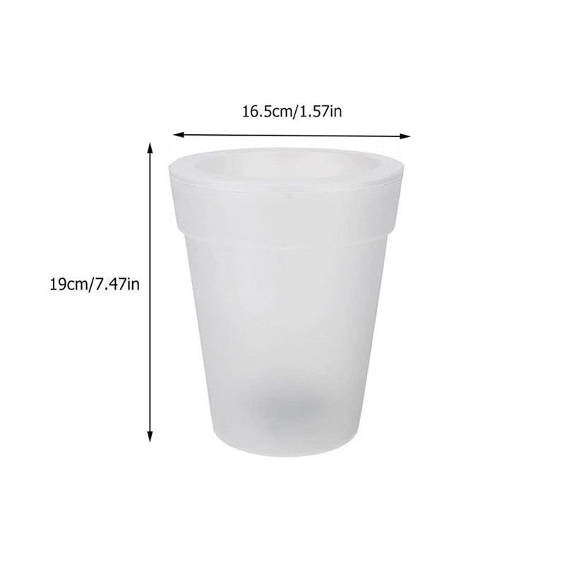 Happyyami Solar Powered Flowerpot Glow in The Dark Planters Led