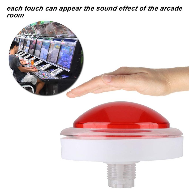 Tissting 100mm Game LED Light Button, 12V Lit Illuminated Push