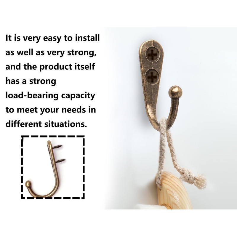 Lhbwhiz Pack of 15 hooks, mini coat hooks, key hooks,