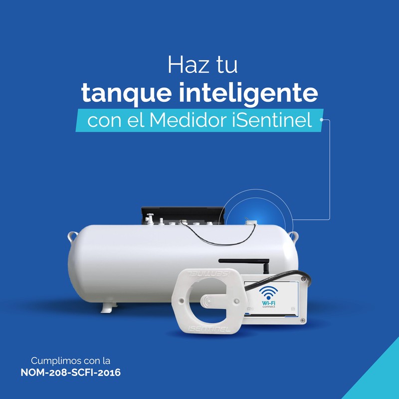iSentinel Medidor de Gas LP, para Tanque Estacionario WiFi 2.0