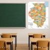 Illinois Counties Map - Standard - 36" x 47.5" Laminated