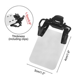 MiOYOOW Shooting Glasses Blinders, 2PCS Archery Eye Masks, Clip on Occluder Clip Patches for Police Troops Training Shooting